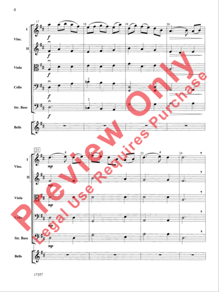 Korean Folk Tune String Orchestra scores gallery preview page 5