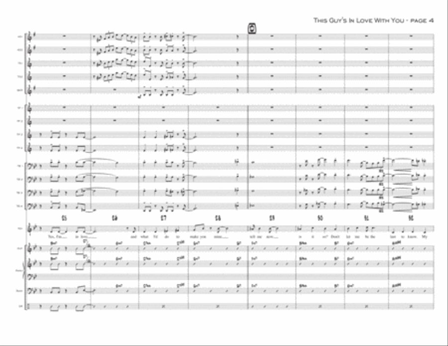 This Guy's In Love With You Jazz Ensemble scores gallery preview page 4