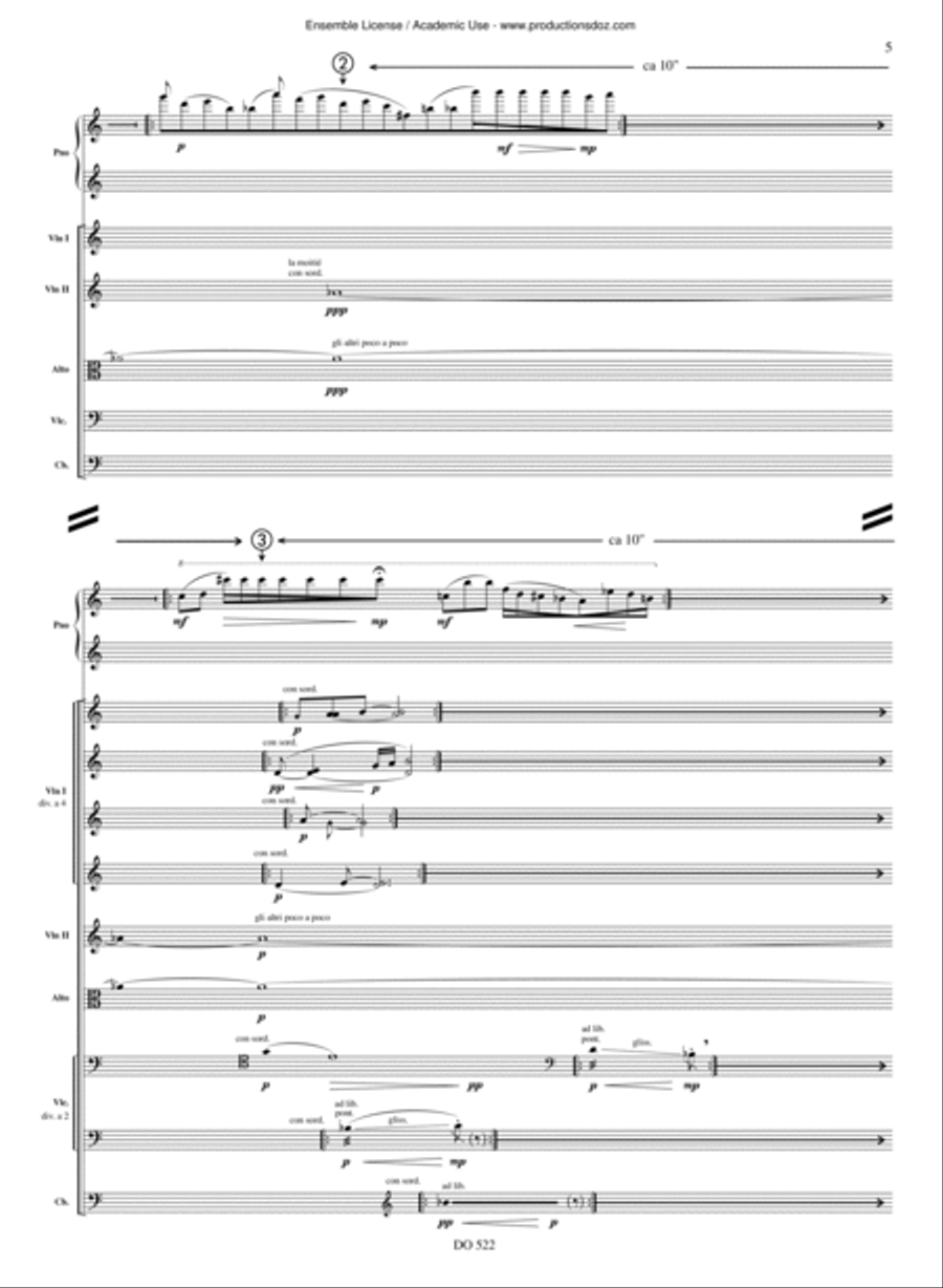 Les Amantures String Orchestra scores gallery preview page 5