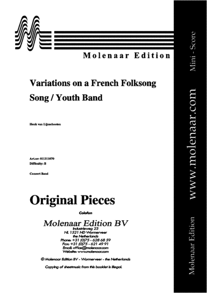 Variations on a French Folksong