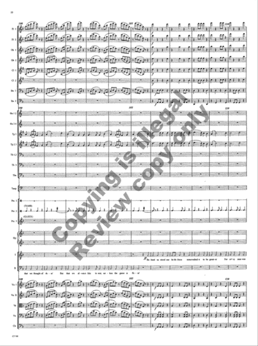 American Folk Song Suite (Orchestra Score) Choir scores gallery preview page 66