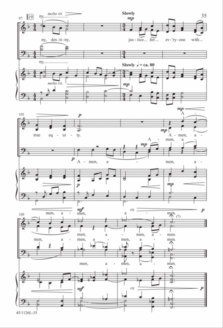 Prayers for the Nations 4-Part scores gallery preview page 36