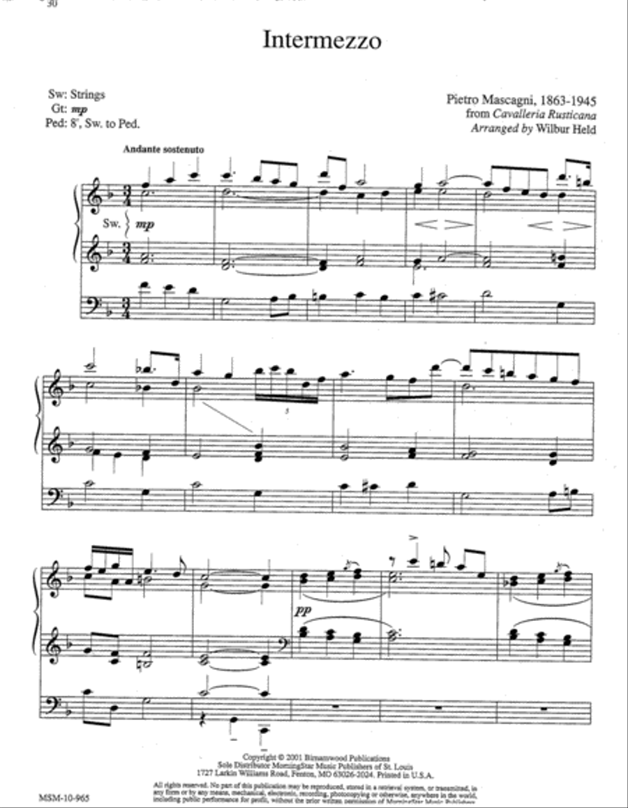 Classical Transcriptions for Organ Organ Solo scores gallery preview page 5