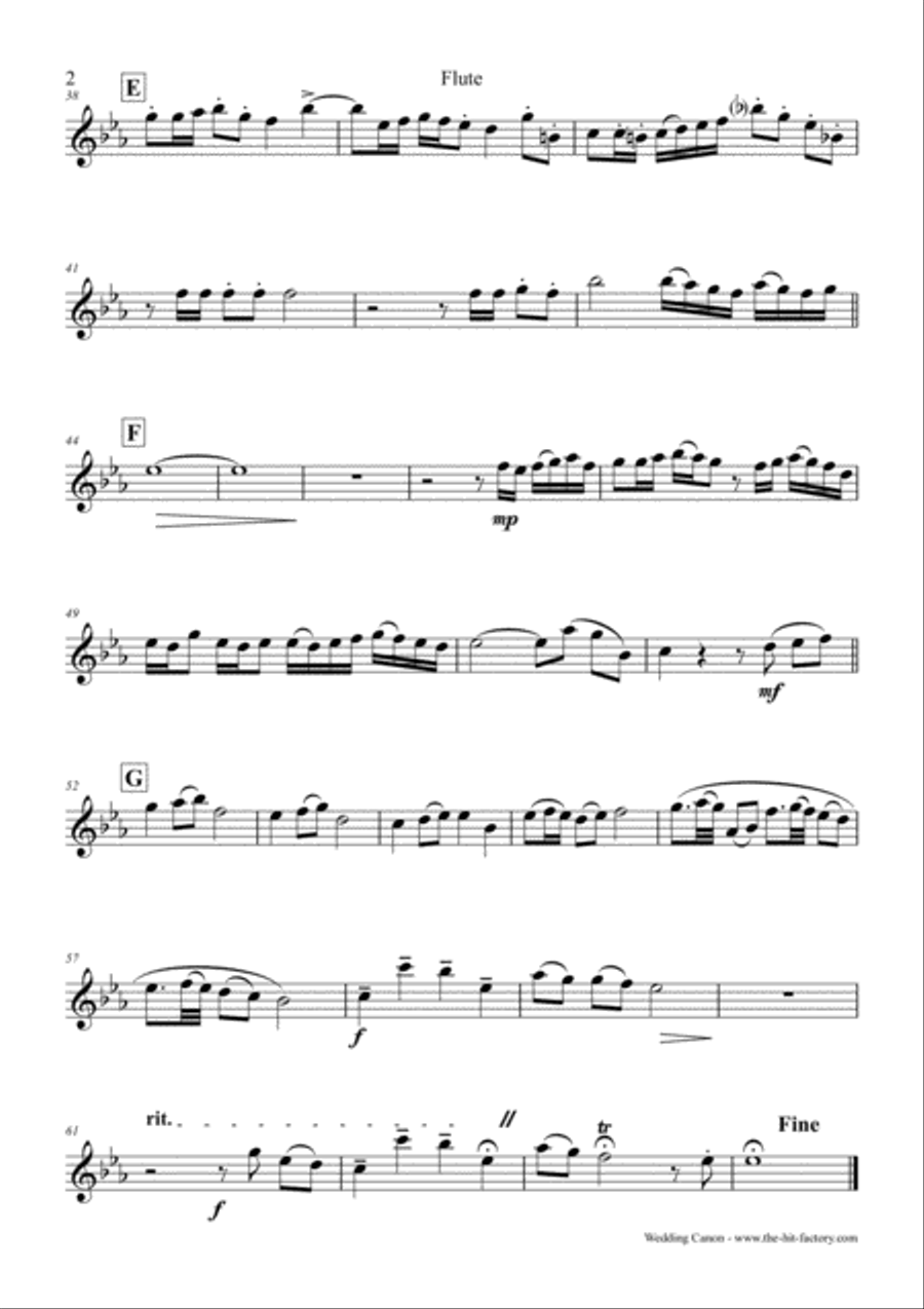 Wedding Canon - Festive Concert Piece - Wind Quintet Woodwind Quintet scores gallery preview page 6