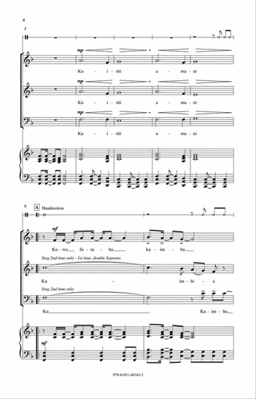 Kuwa Furaha 3-Part scores gallery preview page 3