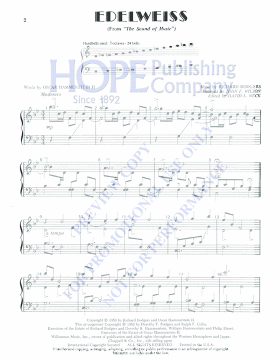 Edelweiss Edelweiss 3-Octaves scores gallery preview page 2