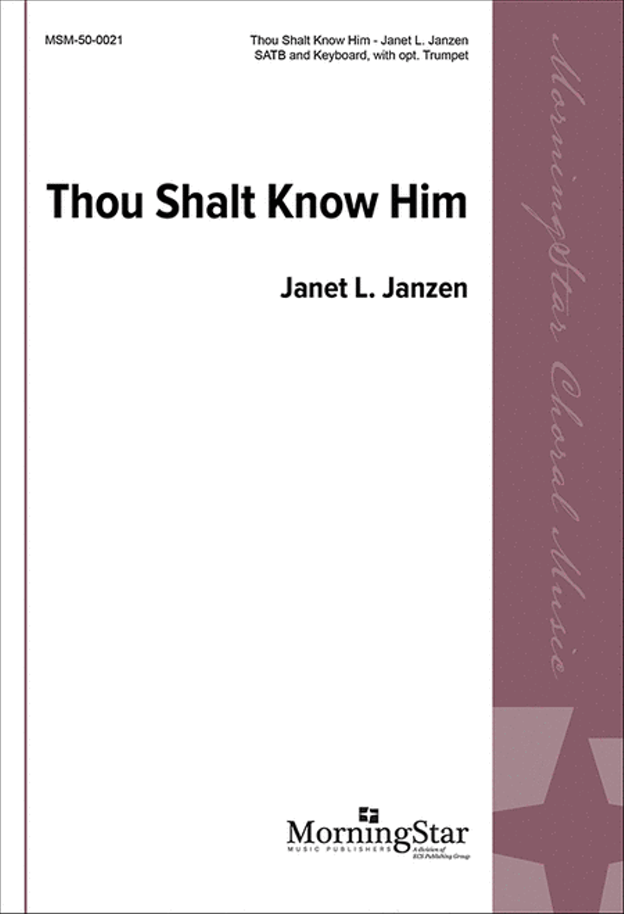 Thou Shalt Know Him 4-Part scores gallery preview page 1
