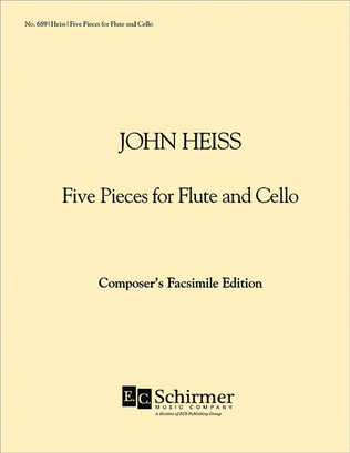 Book cover for Five Pieces for Flute and Cello