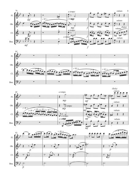 Albéniz - “Sevilla” from Suite Española (for Woodwind Quartet) image number null