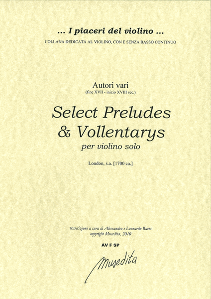 Select Preludes and Volentarys (London, s.a.)