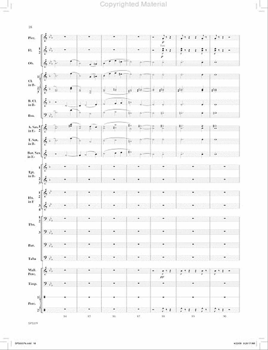 Ricochet Concert Band scores gallery preview page 19