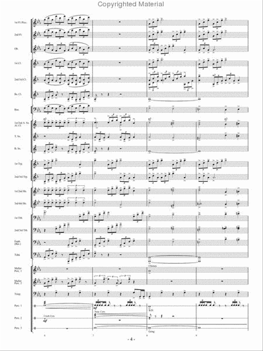 From the Eye of the Storm Concert Band scores gallery preview page 3