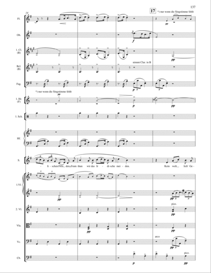 Mahler (arr. Lee): Symphony No. 4 in G Major 4th movement, Full Score Chamber Orchestra scores gallery preview page 5
