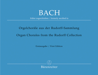 Book cover for Organ Chorales from the Rudorff Collection
