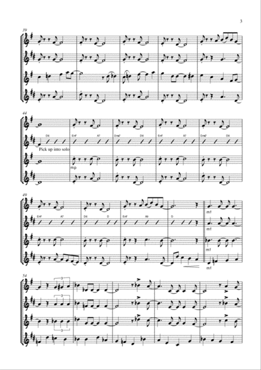 Cheek To Cheek 4-Part scores gallery preview page 4