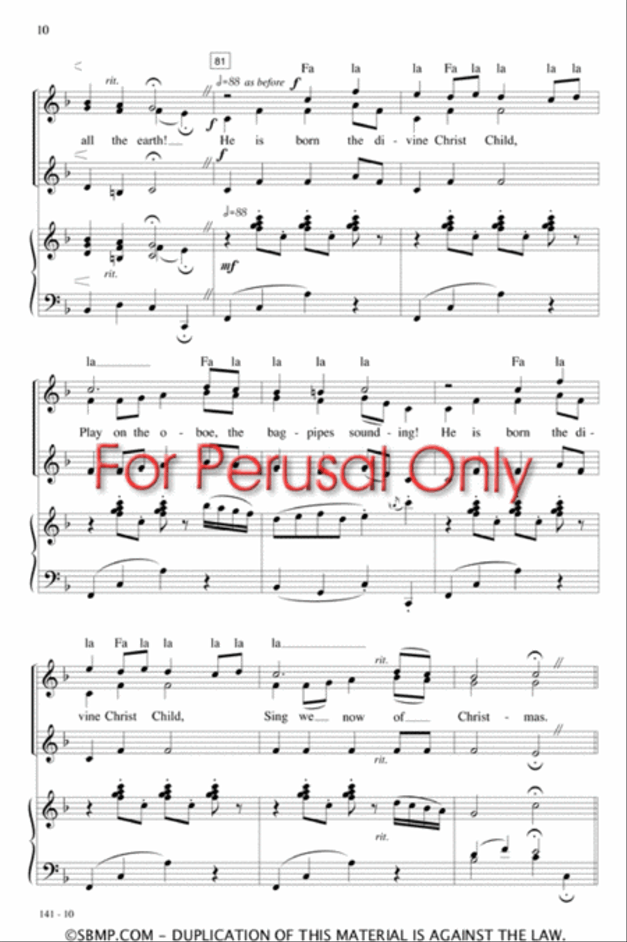 Sing We Now of Christmas - SSA Octavo SSA scores gallery preview page 10