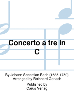 Book cover for Concerto a tre in C