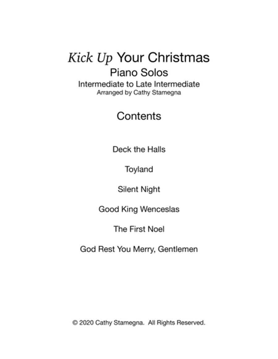 Kick Up Your Christmas (Six Christmas Piano Solos) image number null