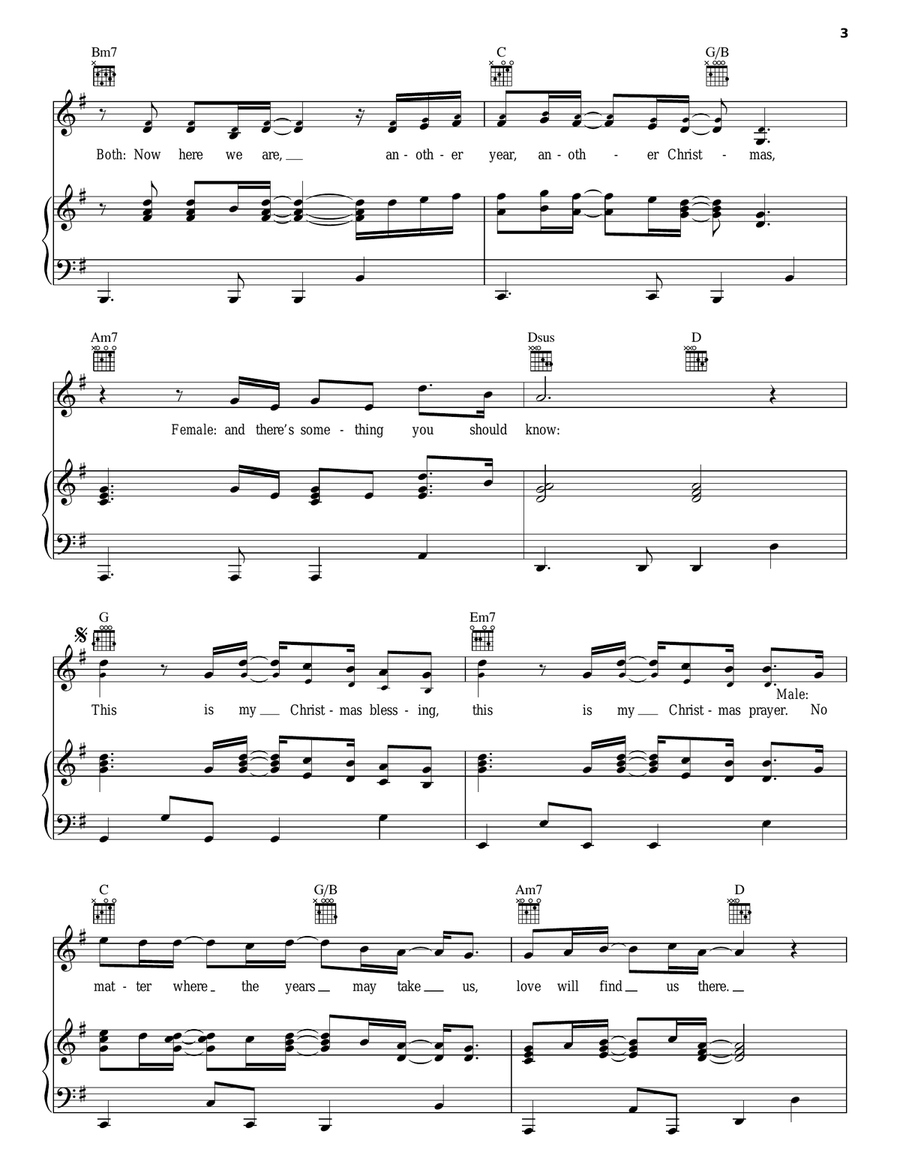 Christmas Blessing Acoustic Guitar scores gallery preview page 3