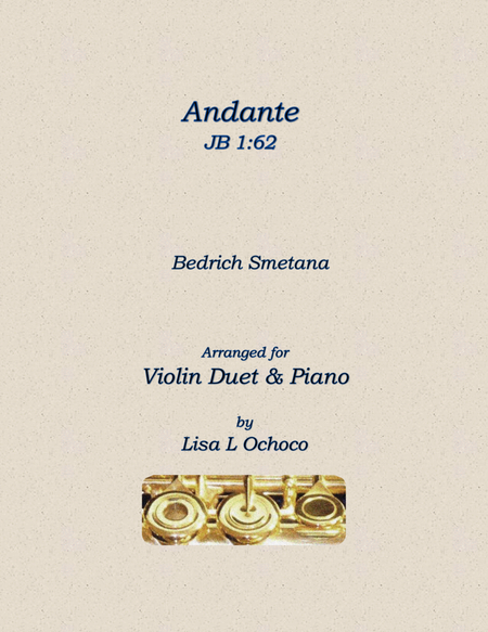 Andante JB 1:62 for Violin Duet and Piano image number null