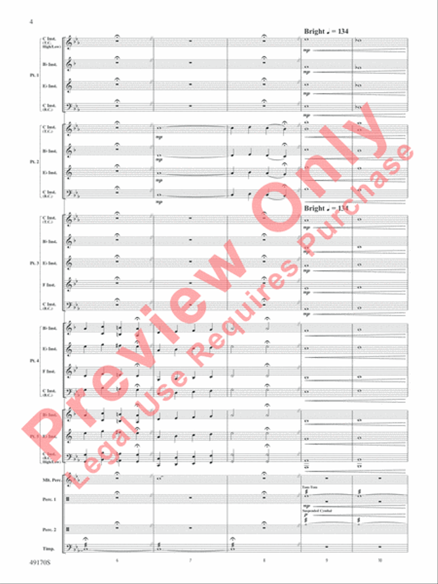Astronomica Concert Band scores gallery preview page 5