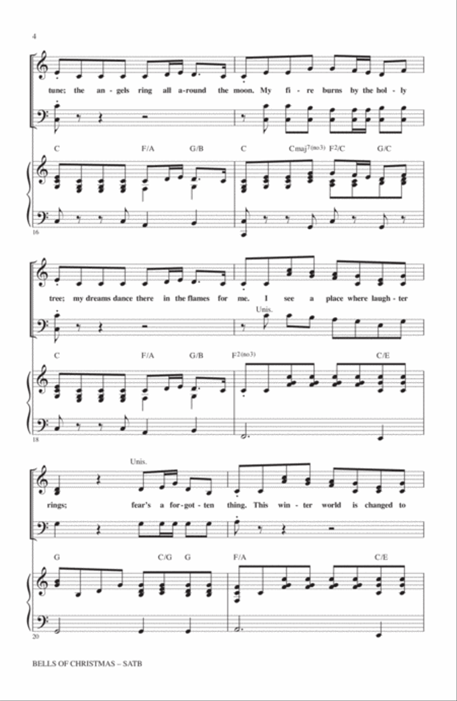 Bells Of Christmas 4-Part scores gallery preview page 3
