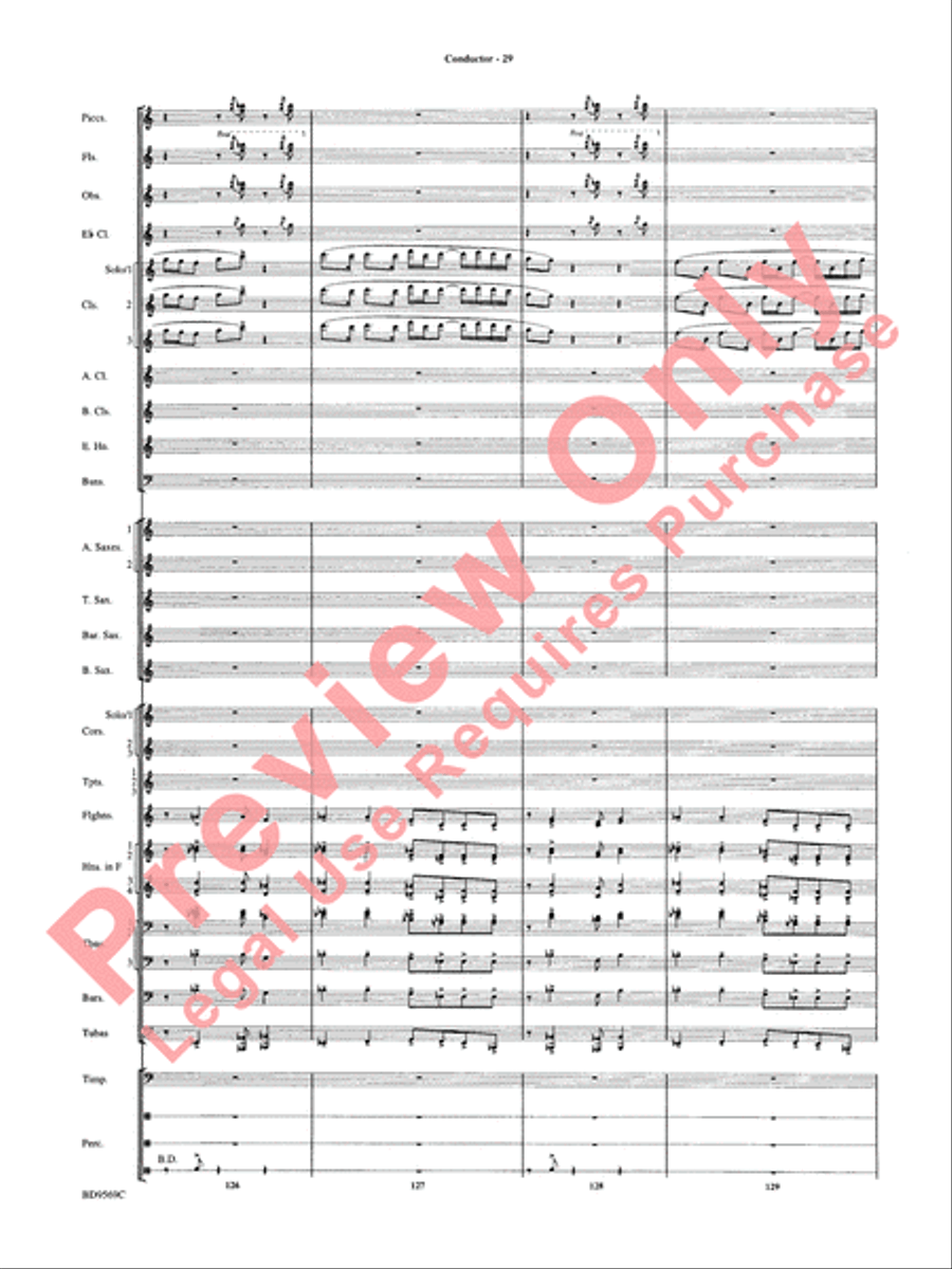 Jericho Concert Band scores gallery preview page 34
