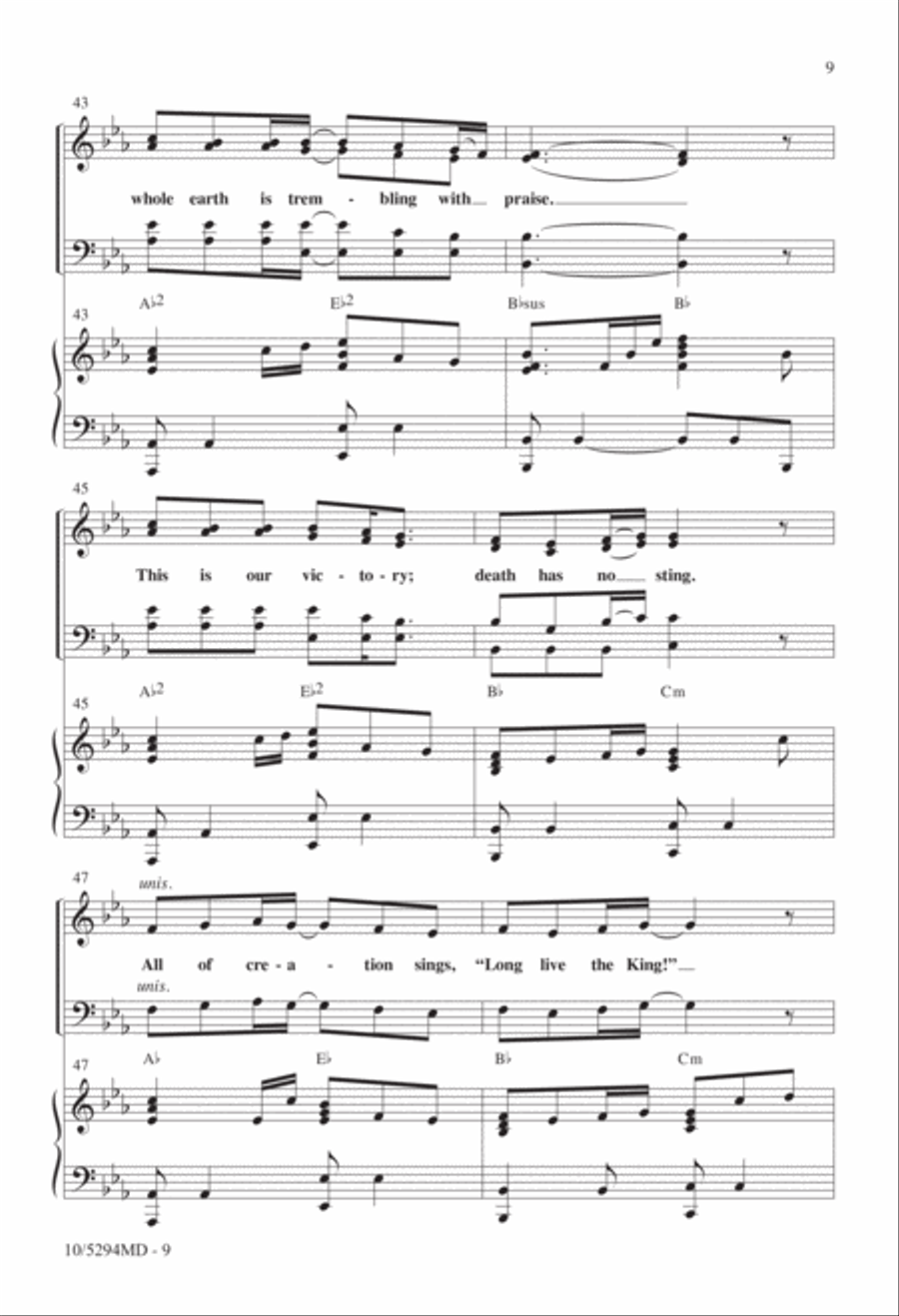 Long Live the King Long Live the King 4-Part scores gallery preview page 8