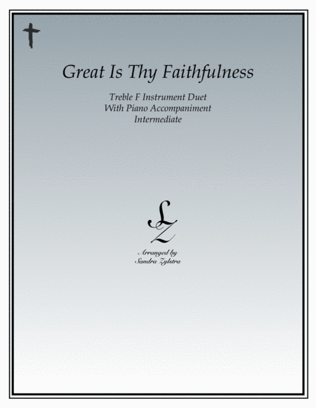 Great Is Thy Faithfulness (treble F instrument duet) image number null