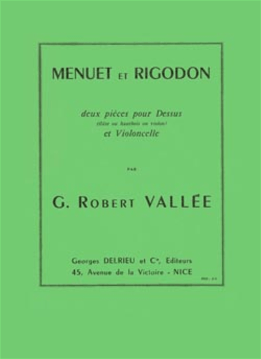 Menuet Et Rigaudon Flute scores gallery preview page 1