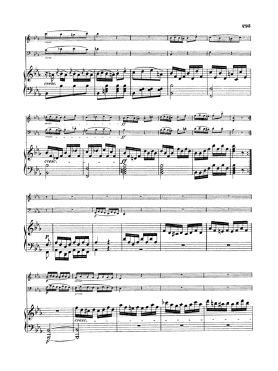 Beethoven: Trio No. 9, in E flat Major (for piano, violin, and cello) Piano Trio scores gallery preview page 5