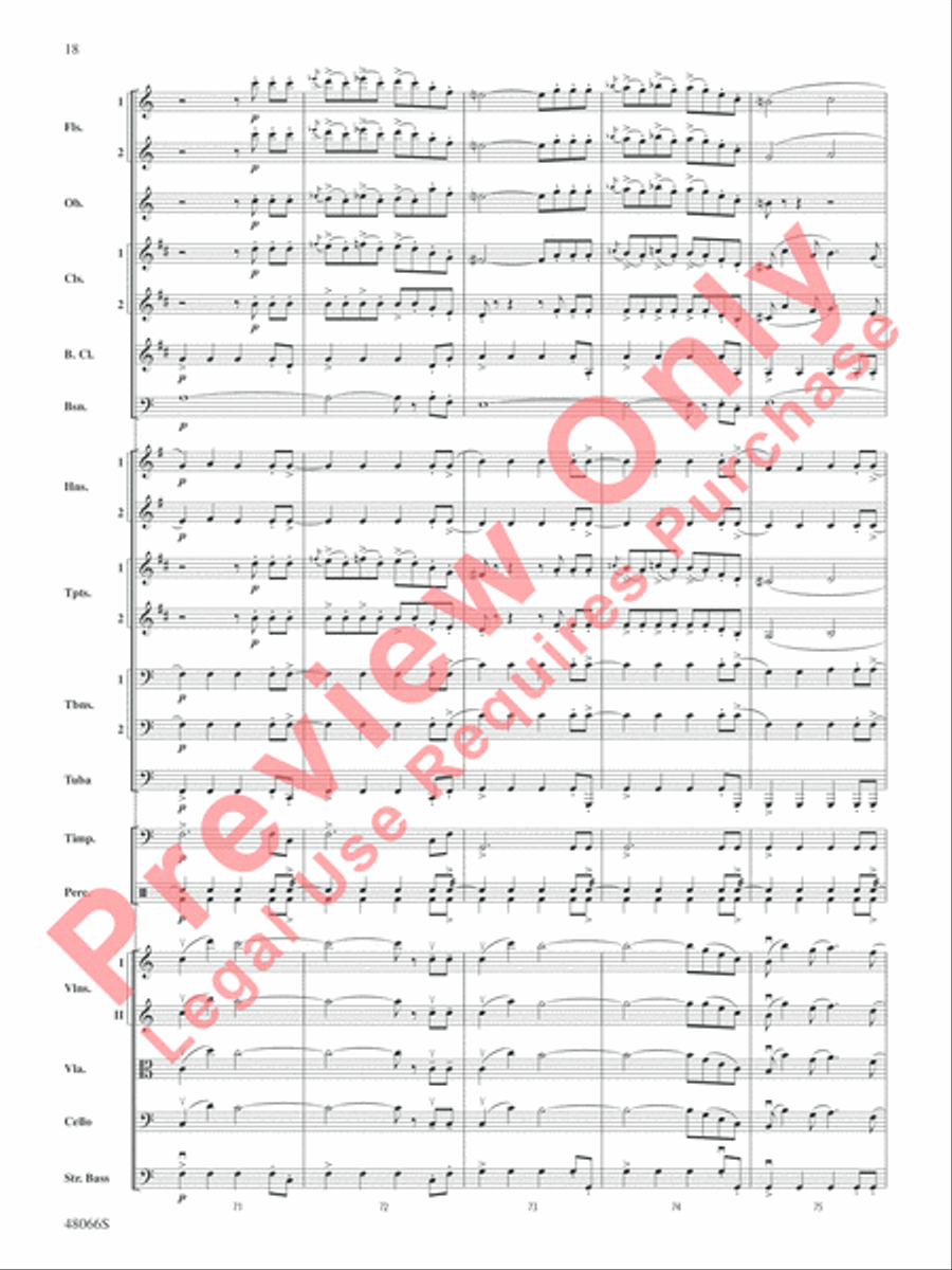 Blue Tango Full Orchestra scores gallery preview page 19