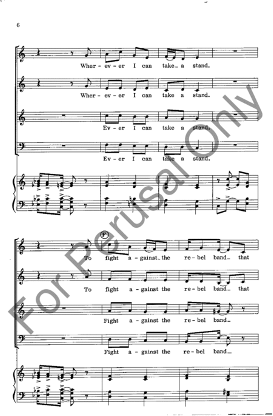 Free To Be Me 4-Part scores gallery preview page 6