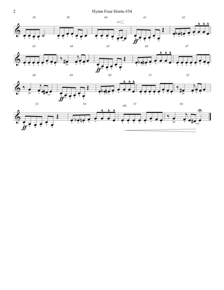 Heaven's Jubilee for Horn Quartet #34 image number null