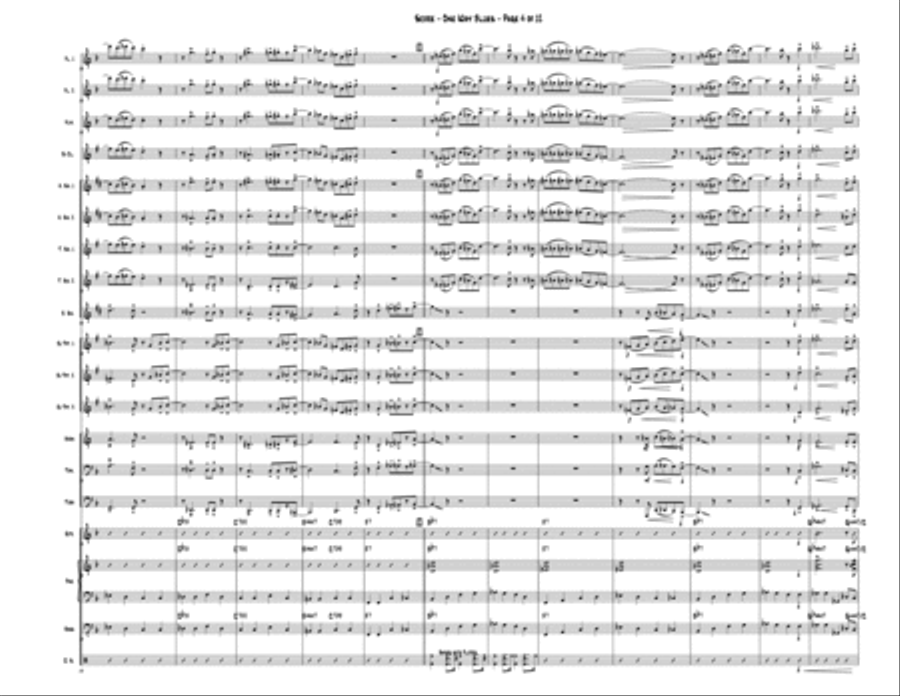 One Way Blues One Way Blues Jazz Ensemble scores gallery preview page 4