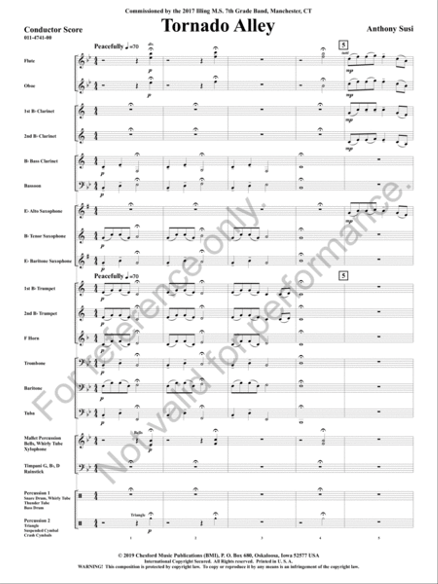 Tornado Alley Tornado Alley Concert Band scores gallery preview page 4
