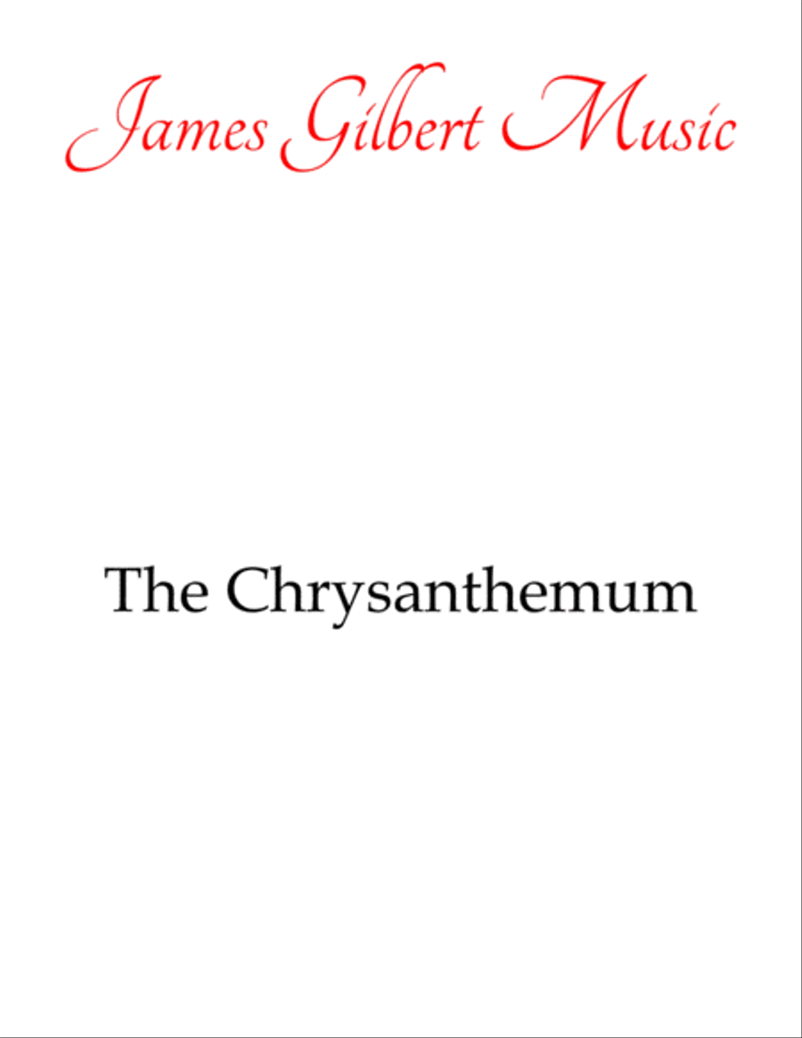 The Chrysanthemum Piano Solo scores gallery preview page 1