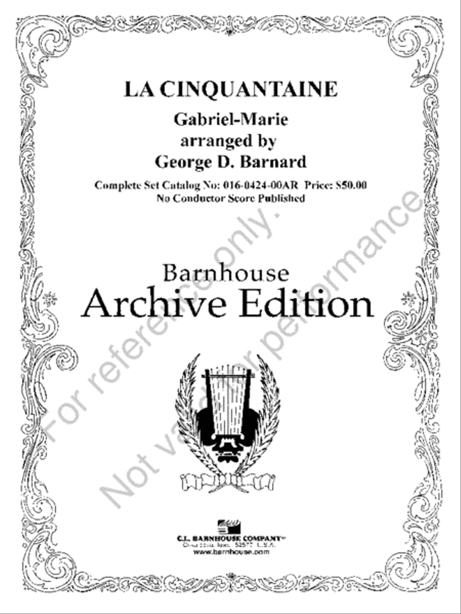 La Cinquantaine La Cinquantaine Set of Parts scores gallery preview page 2