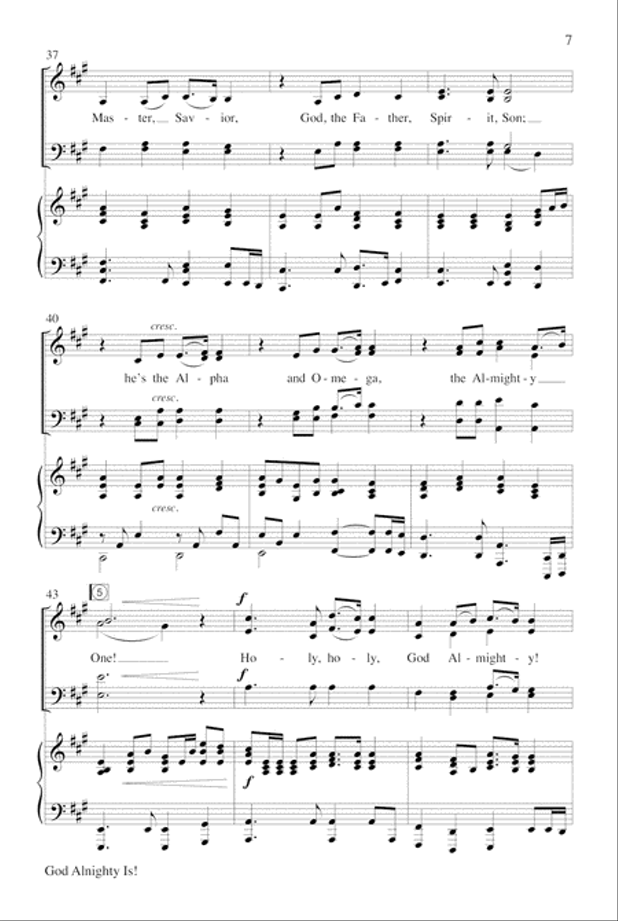 God Almighty Is! God Almighty Is! Choir scores gallery preview page 7