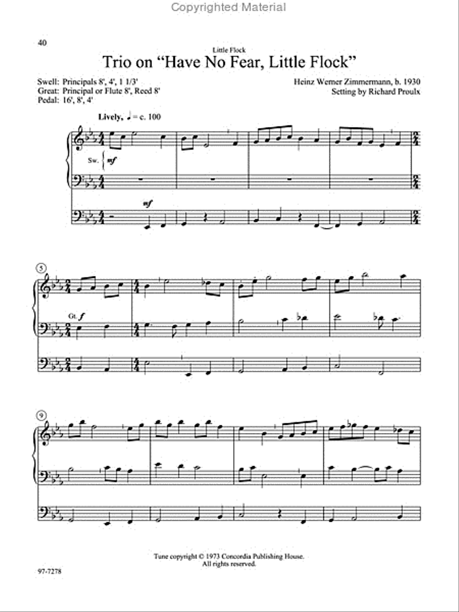 Twelve Hymn Preludes Organ scores gallery preview page 8