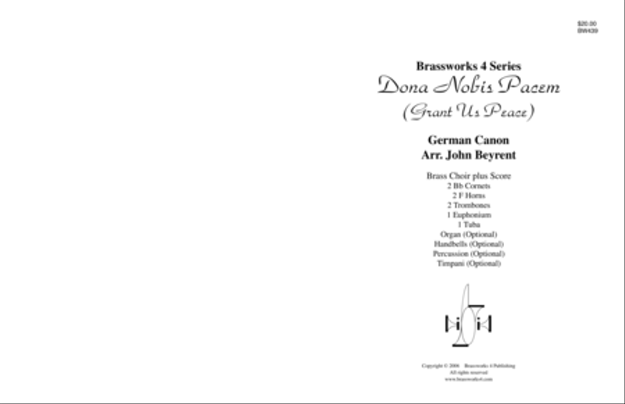 Dona Nobis Pacem Handbell Choir scores gallery preview page 1