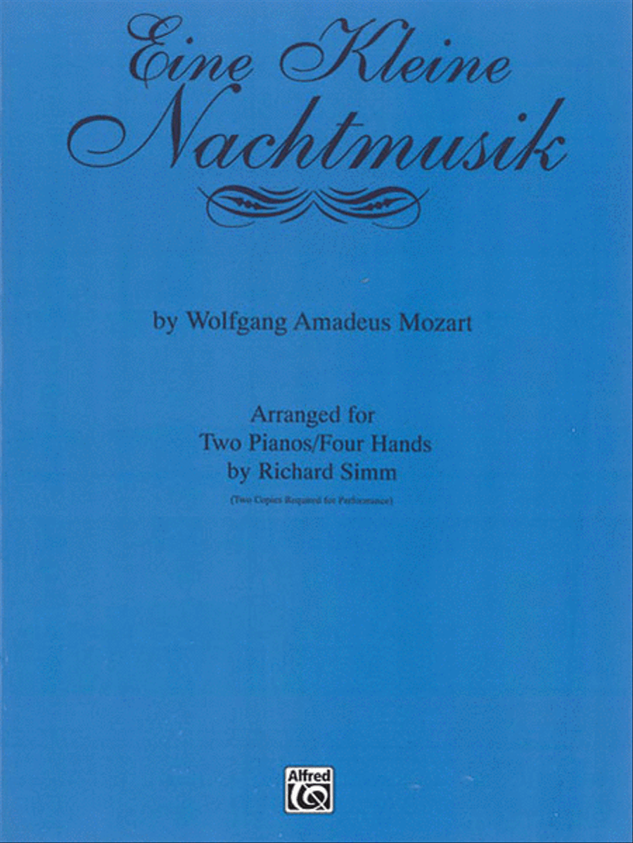 Eine Kleine Nachtmusik by Wolfgang Amadeus Mozart Small Ensemble - Sheet Music