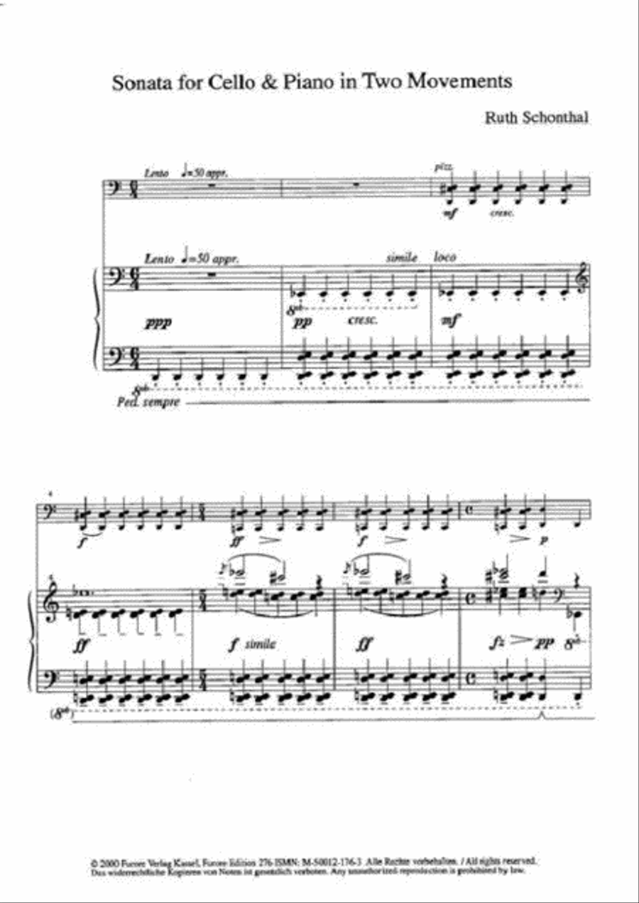 Sonata in two Movements Piano Accompaniment scores gallery preview page 2
