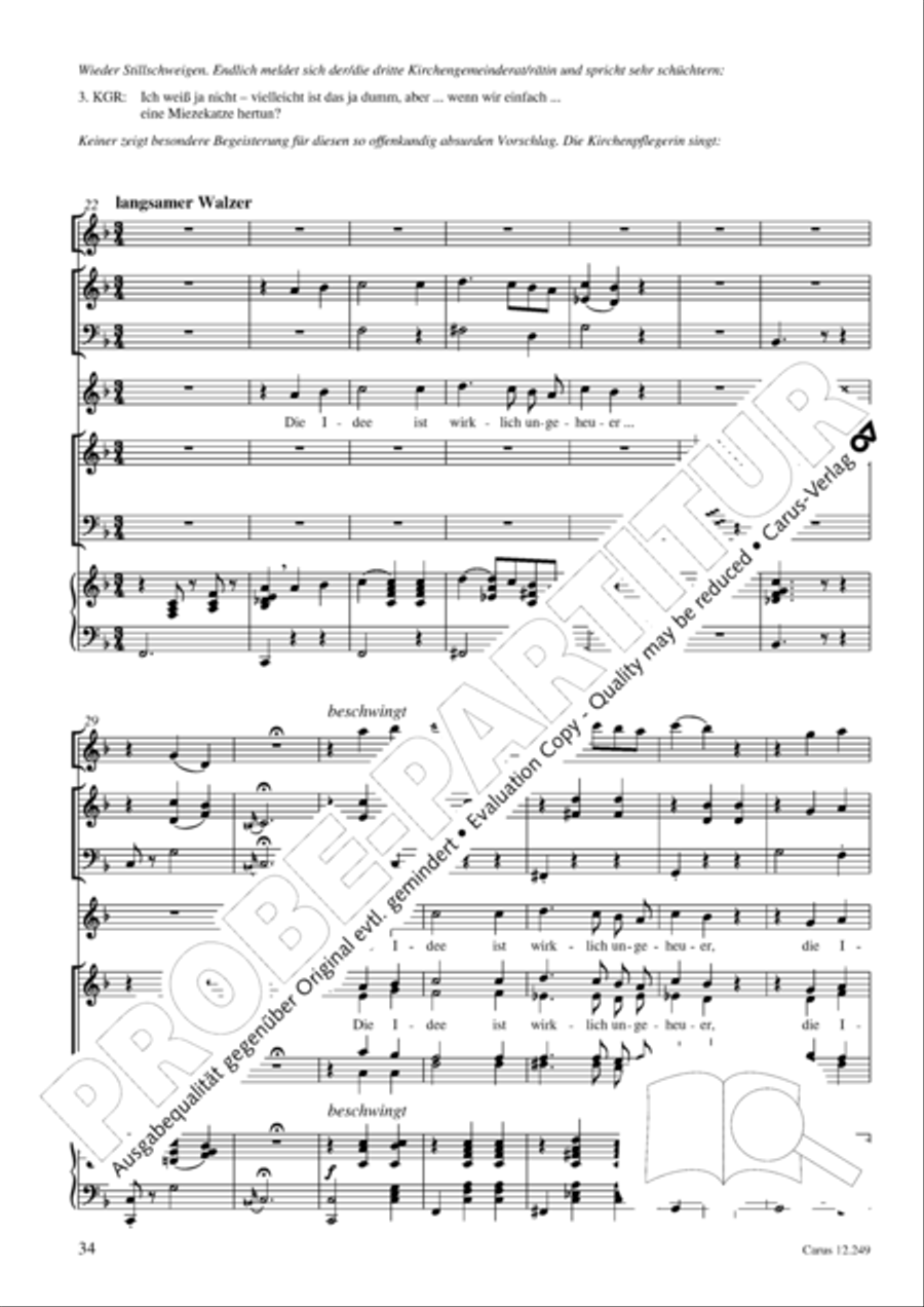 Mause in der Michaelskirche 4-Part scores gallery preview page 35
