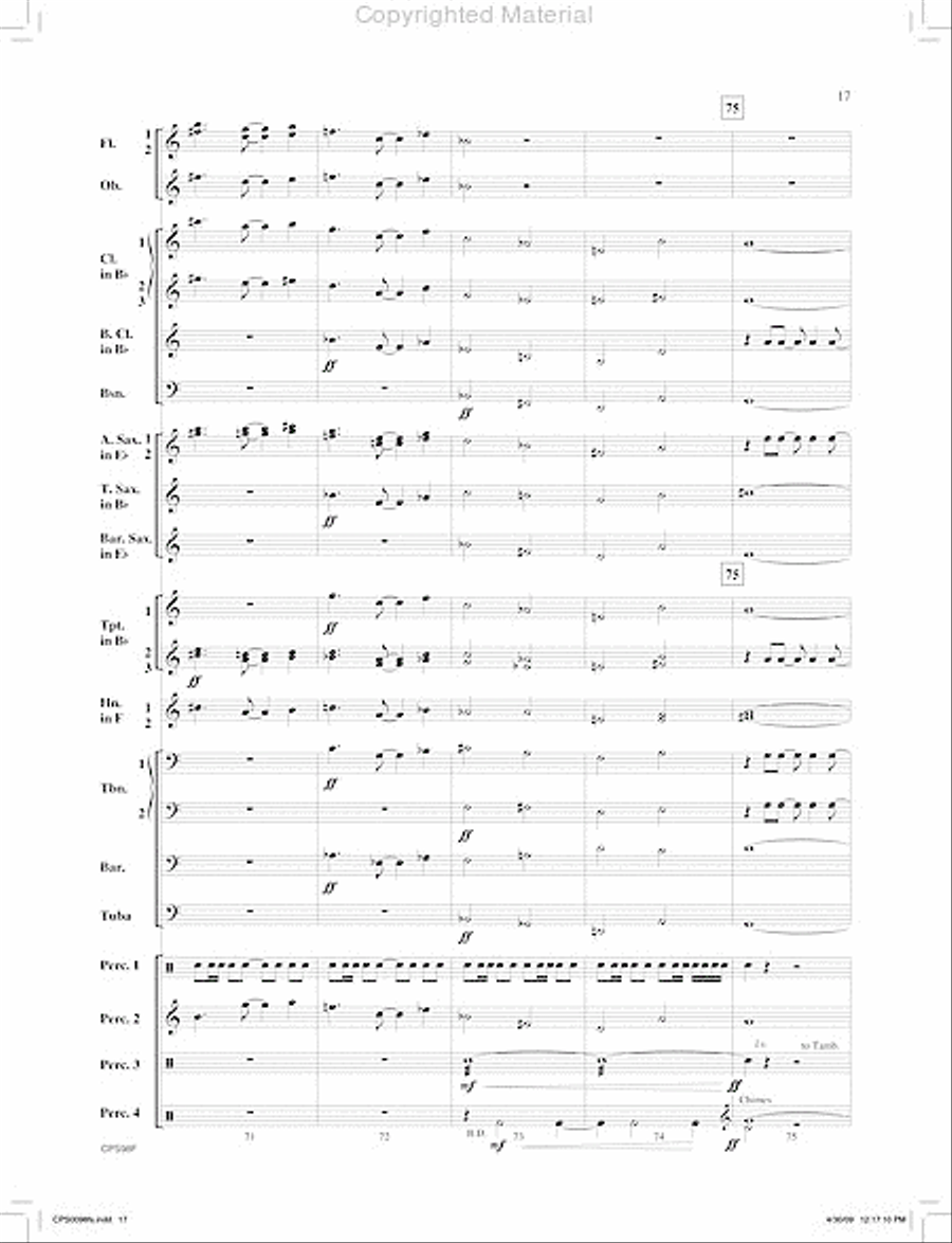 I. Jambo (from Ngoma Za Kenya) Concert Band scores gallery preview page 18