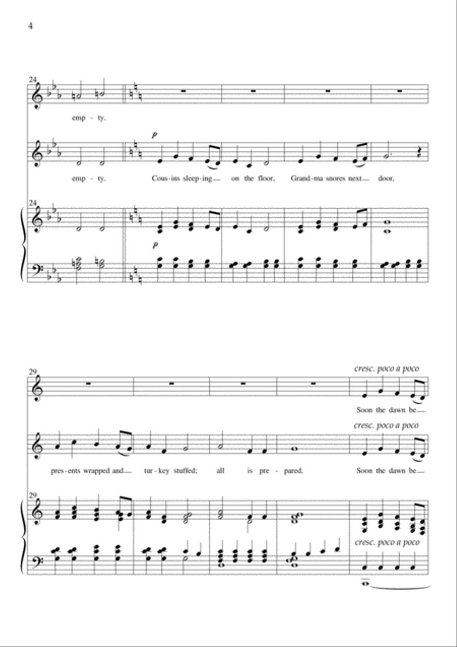 The Birthday - A Christmas song for children 2-Part scores gallery preview page 6