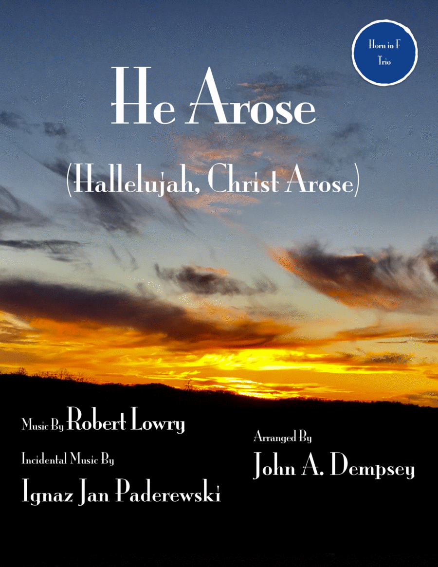 He Arose (Horn in F Trio) Woodwind Trio scores gallery preview page 1