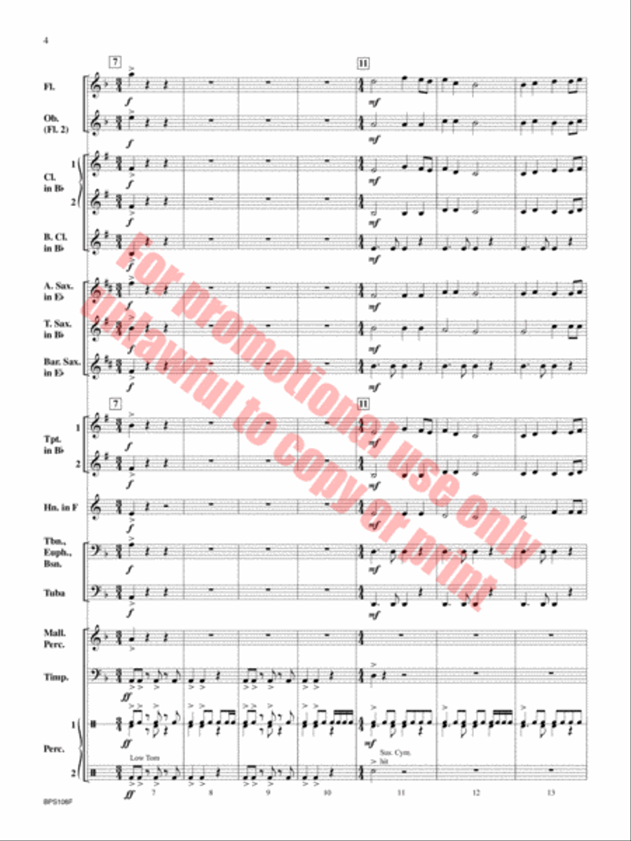 Night Fury Night Fury Concert Band scores gallery preview page 5