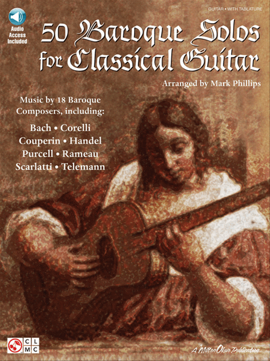 50 Baroque Solos for Classical Guitar Acoustic Guitar scores gallery preview page 1