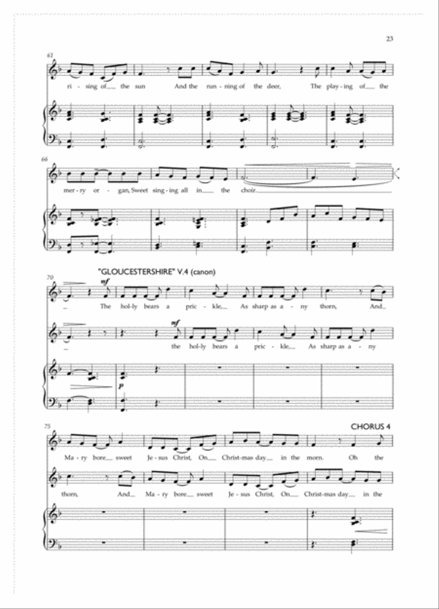 Wassail! Unison Choir scores gallery preview page 3